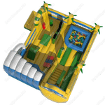 Коммерческий надувной батут "Слайз-скалодром"