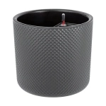 Кашпо ФАСЕТ D360мм 29л с вставкой и с автополивом Белый