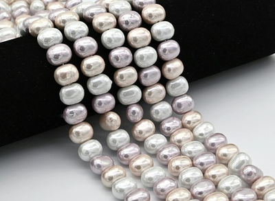 мо1311-пм Жемчуг "Майорка" овал 13*11мм, пастельный микс, нить 40см