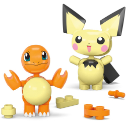MEGA Pokemon - Покебол Чармандер и Пичу 2шт Строительные блоки 40 элементов. HXP13 / артикул   HXP11 HXP13  / GTIN 194735235759