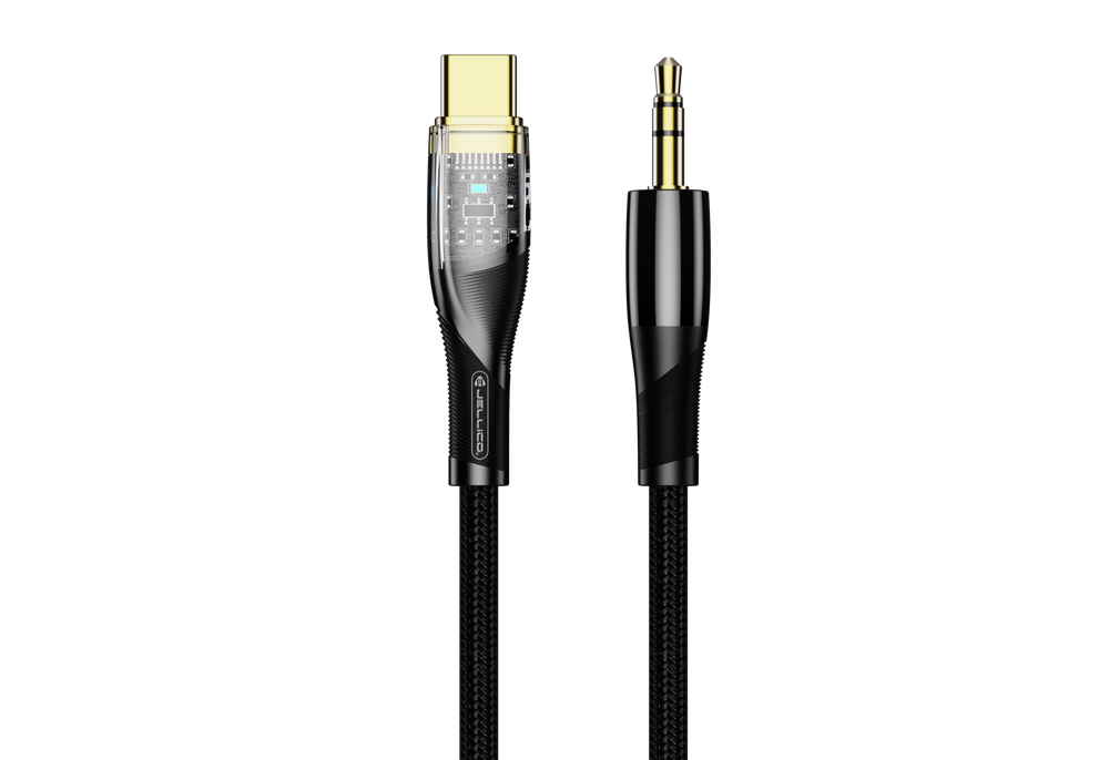 Аудио-кабель JELLICO B21 1.2M Type-C 3.5mm (Black)