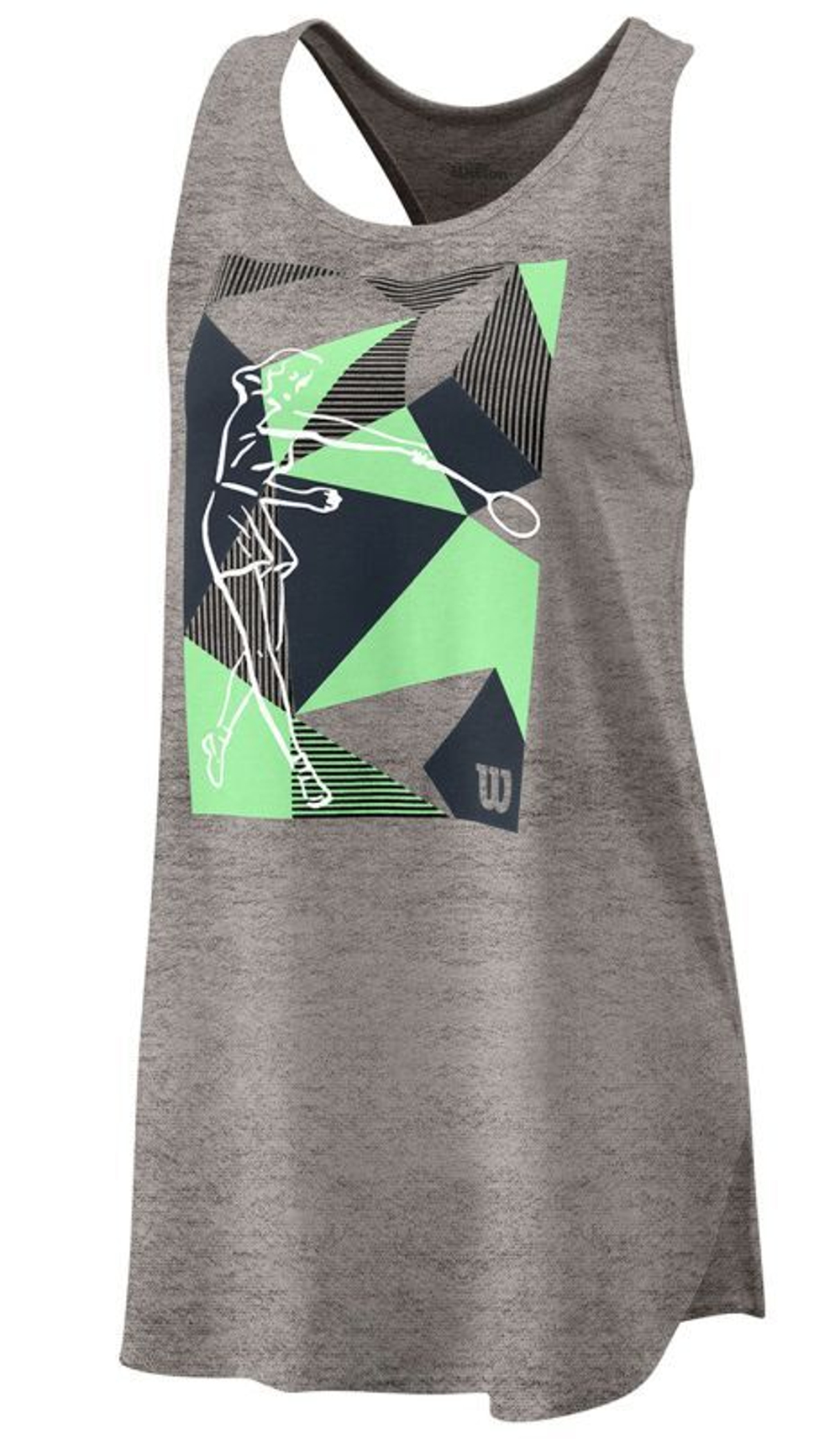 Футболка для девочки Wilson W Prism Play Tech Tank - Gray
