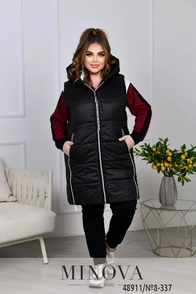 Костюм 8-337-марсала-черный Minova