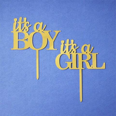 Топпер "It's a Boy" / "It's a Girl", 1шт