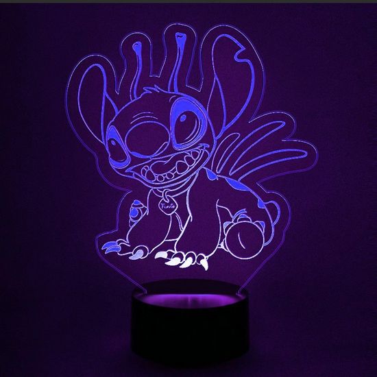 3D лампа Лило и Стич. Стич