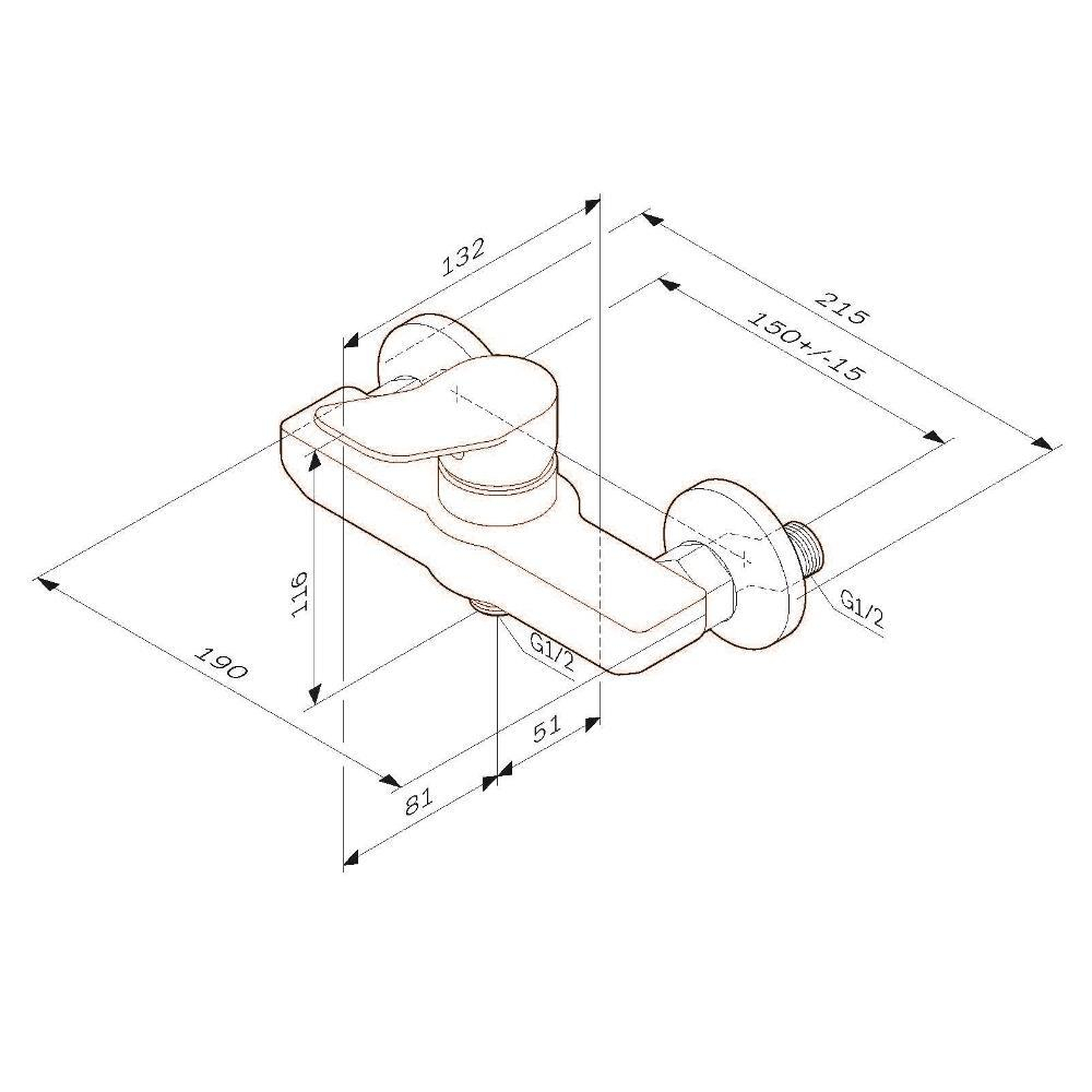 Смеситель для душа AM.PM X-Joy F85A20033