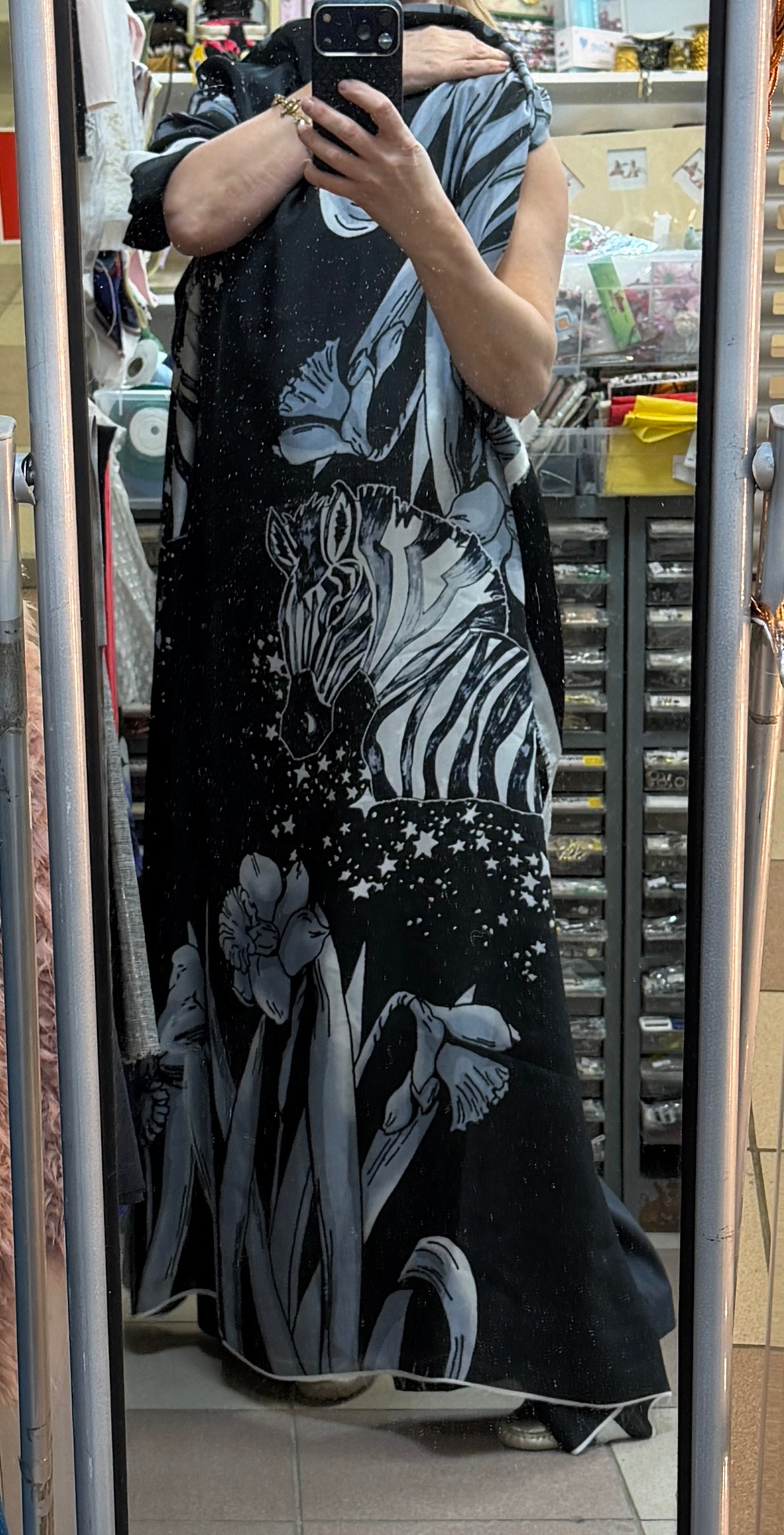 Ткань натуральный шелк 100% (Италия) ш-135 см купон 140см Roberto Cavalli