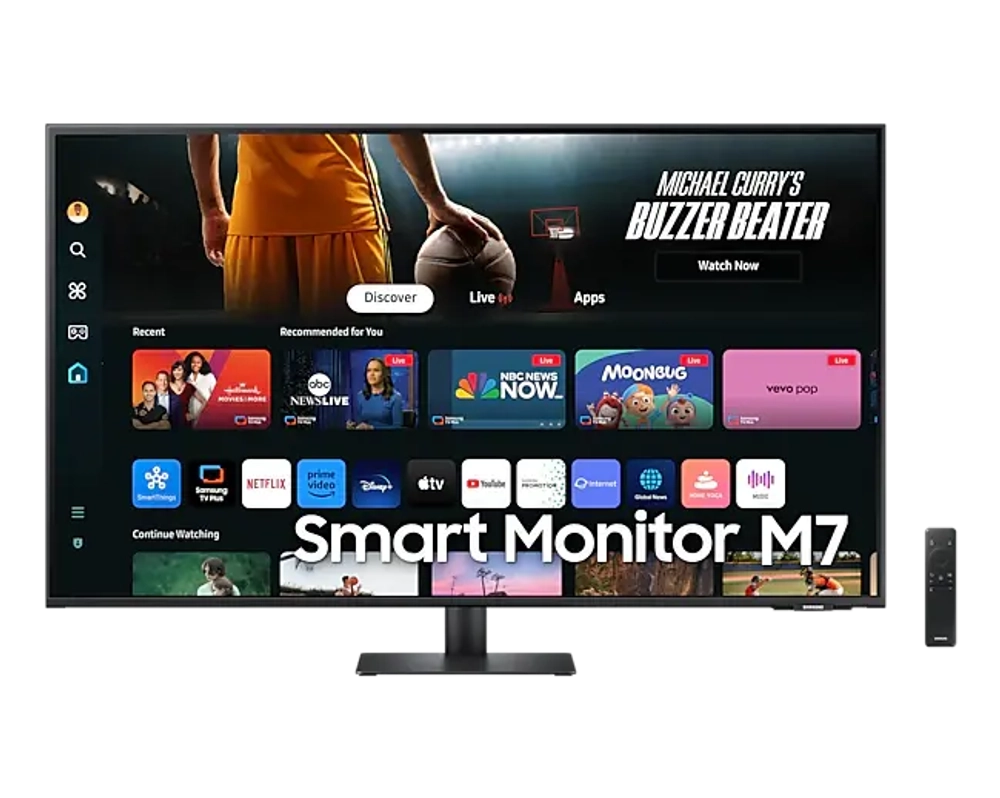 Smart монитор 43" SAMSUNG SMART M7 4K (LS43DM700UIXCI)