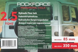 Домкрат подкатной гидравлический 2.5т (h min 85мм, h max 350мм) в кейсе RockForce##Rock FORCE RF-TH32505C