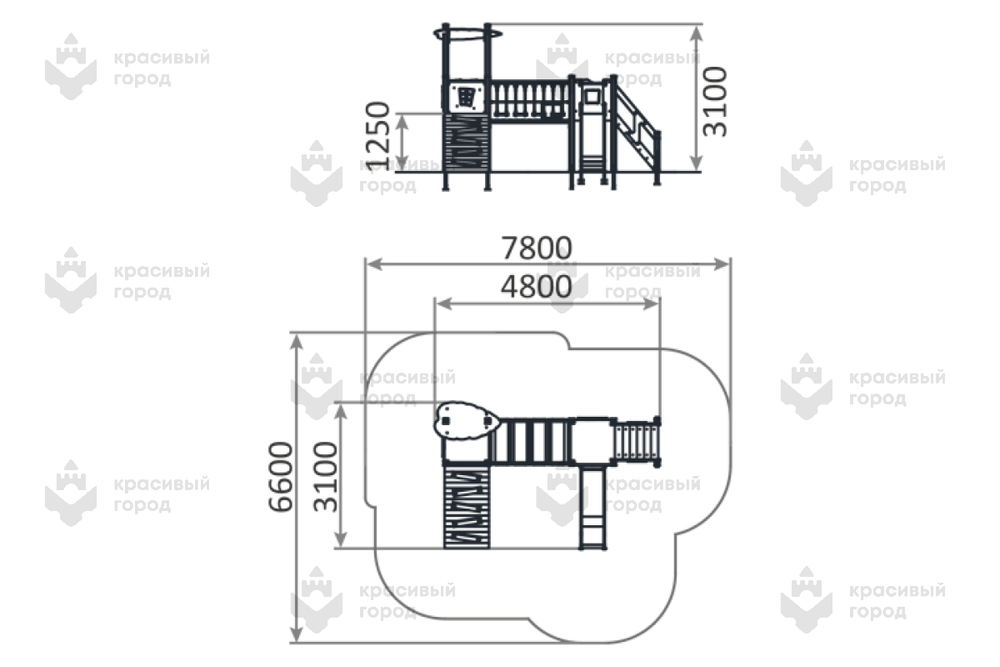 Игровой комплекс Тропики тип-1