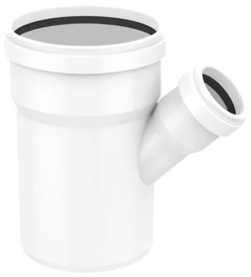 Тройник Sinikon Comfort 110x50 мм 45° канализационный (арт. 510031.K)