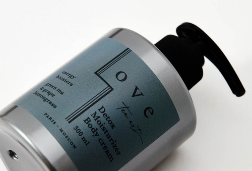 Love Tea Art Крем-детокс для тела Зелёный чай, Виноград и Лемонграсс 300 гр