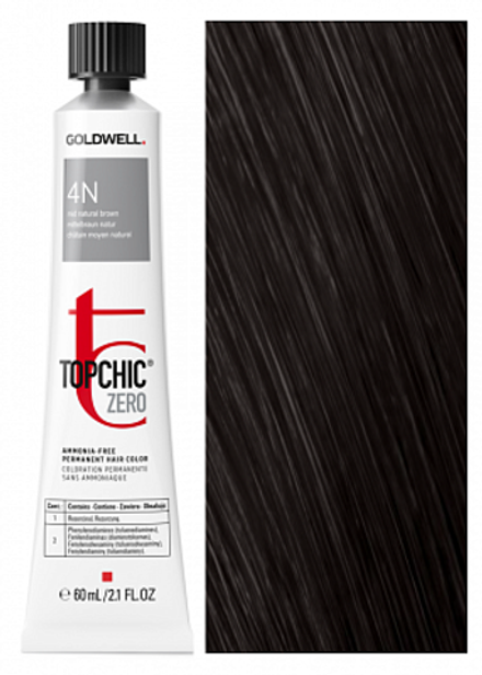 Goldwell Topchic Zero 4N Натурально-пепельный 60 мл