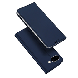 Чехол книжка из PU кожи синего цвета от Dux Ducis для Google Pixel 9a, серия Skin Pro Series Case