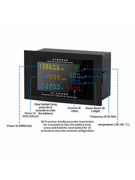 D85-7035VAKW AC50-380V Wi-Fi Портативный мультифункциональный измеритель тока, напряжения и мощности