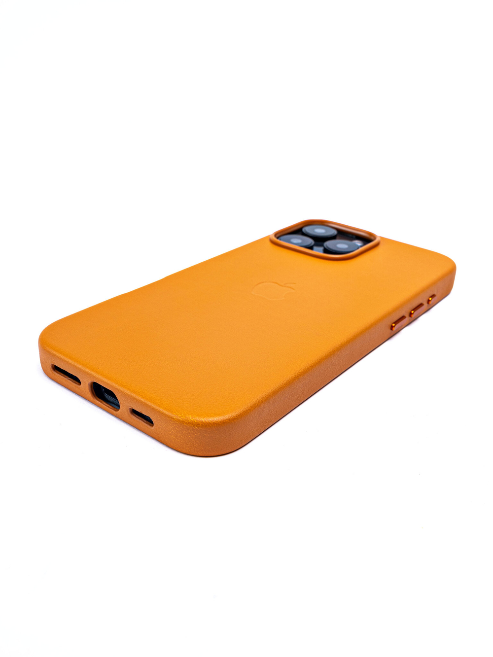 Кожаный чехол Leather Case iPhone 16 Pro MAX Светло Коричневый