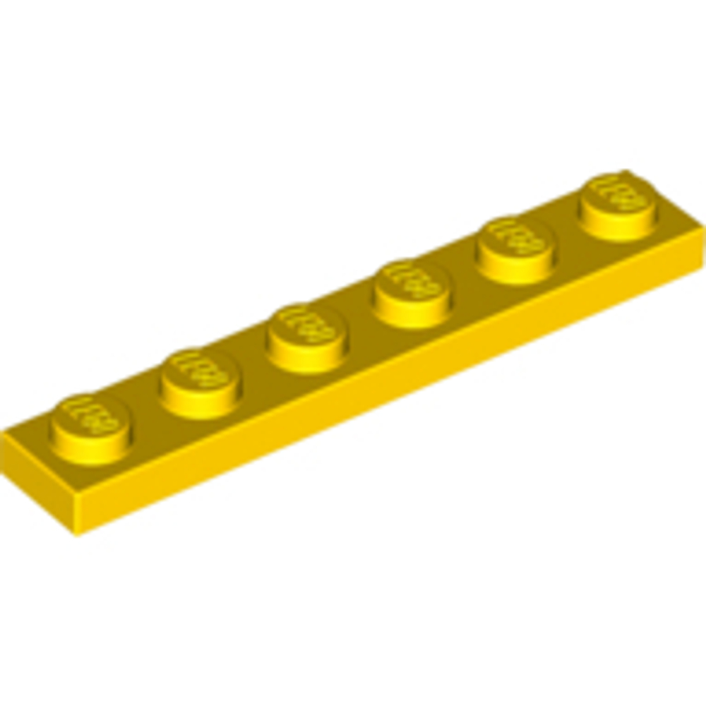 Lego Плитка 1x6 (желтый) 3666 / 366624