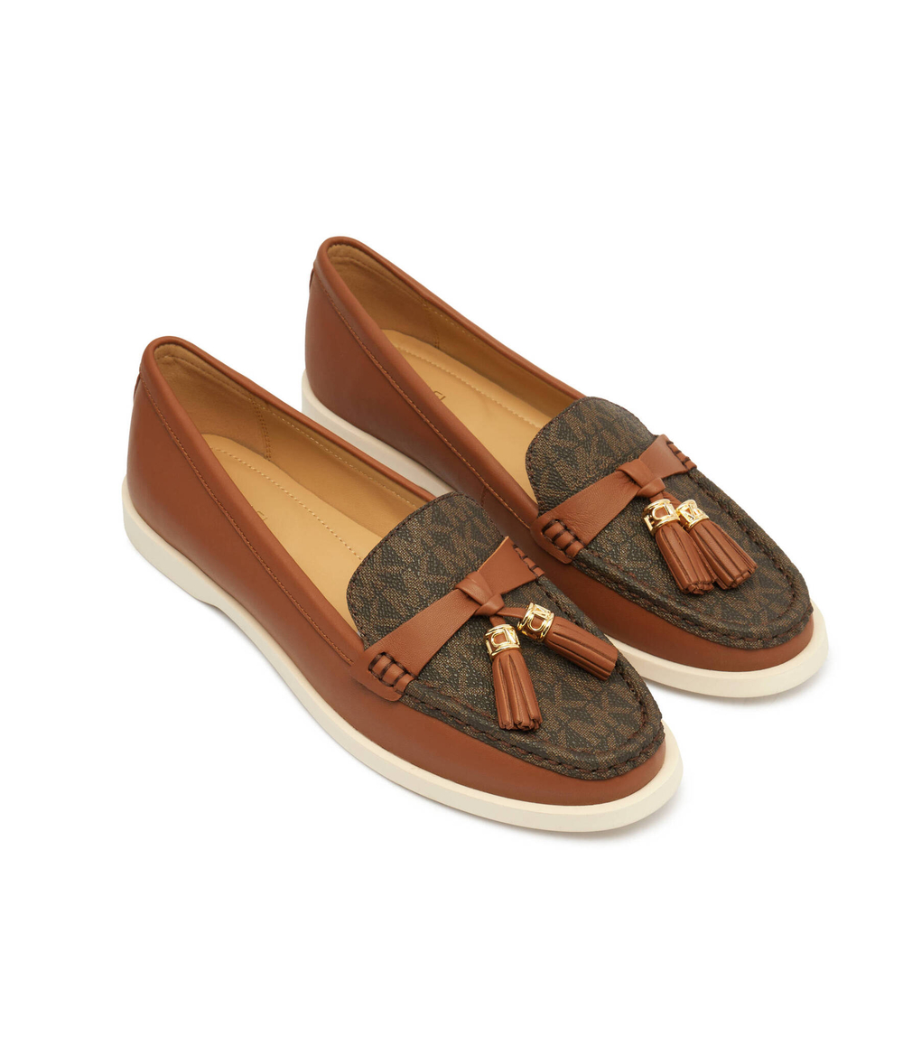 Кожаные мокасины Michael Kors - коричневый(40T4KRFP1B)