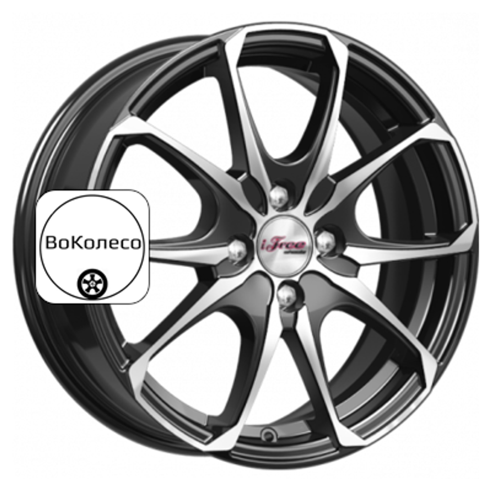 6x16/4x100 ET45 D54,1 Такеши (КС877) Блэк Джек iFree