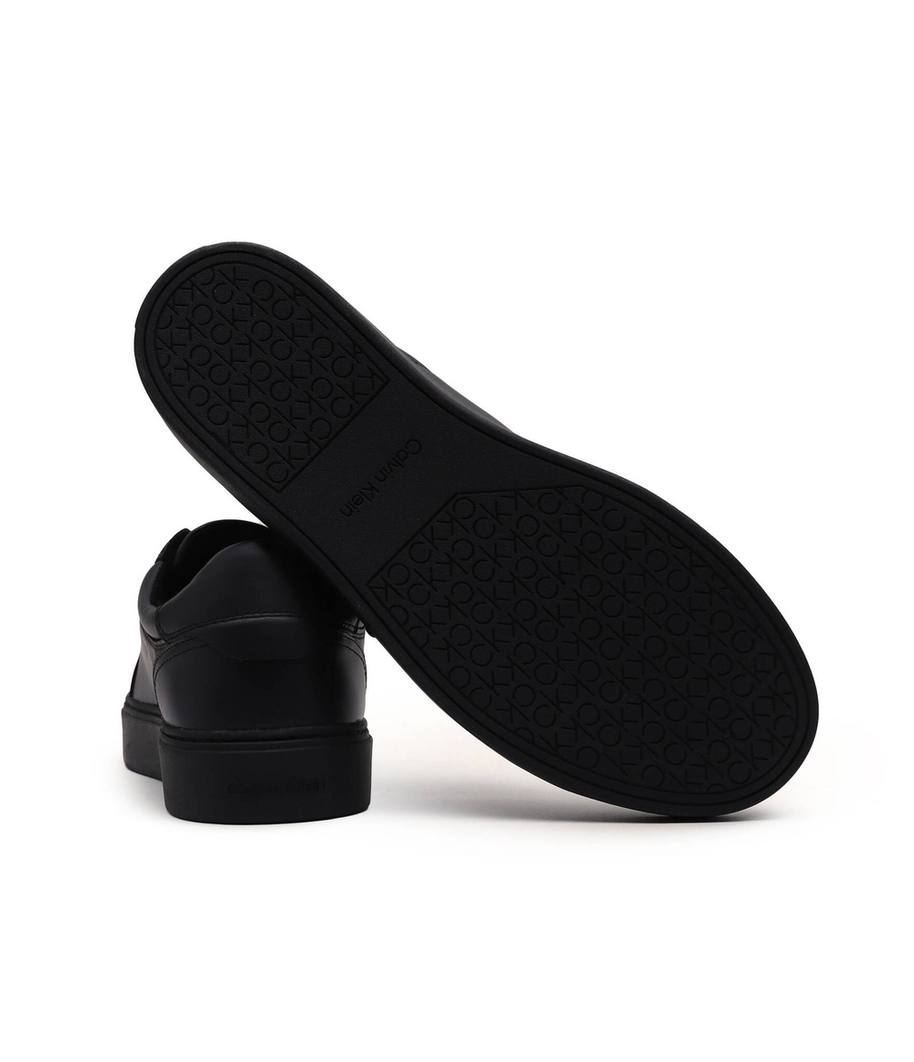 Кожаные кроссовки Calvin Klein - черный(HM0HM01268)