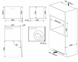 Холодильник встр. винный SMEG CVI121G