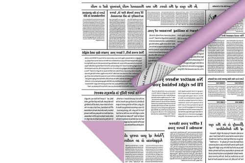 Пленка пастельная "Газета" Сиреневая