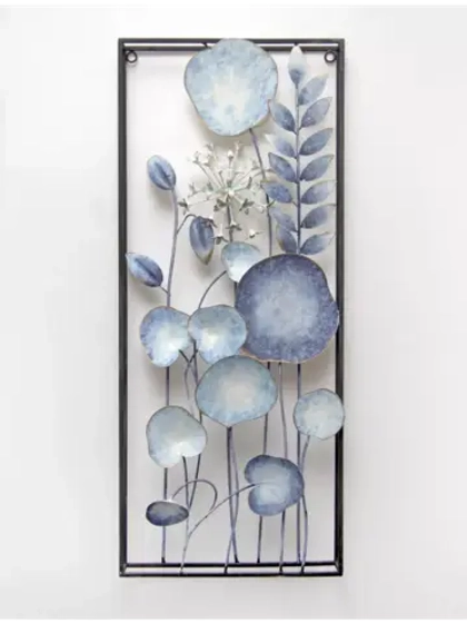 Панно металлическое "Цветы" 71х30 см