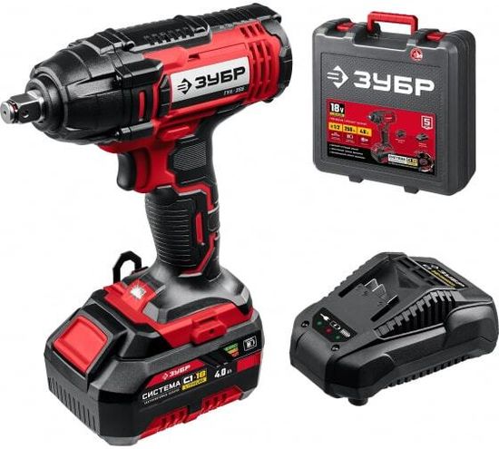 Гайковерт бесщеточный ЗУБР ГУЛ-255-41 кейс