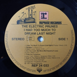 Винтажная виниловая пластинка LP The Electric Prunes I Had Too Much To Dream Last Night (Germany 1986)