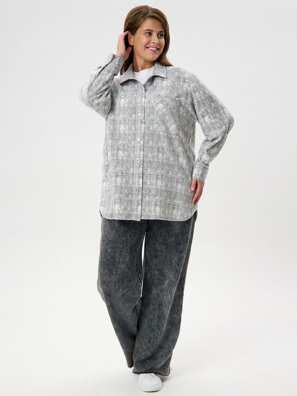 Рубашка Вселенная Виотекс СЕРЫЙ