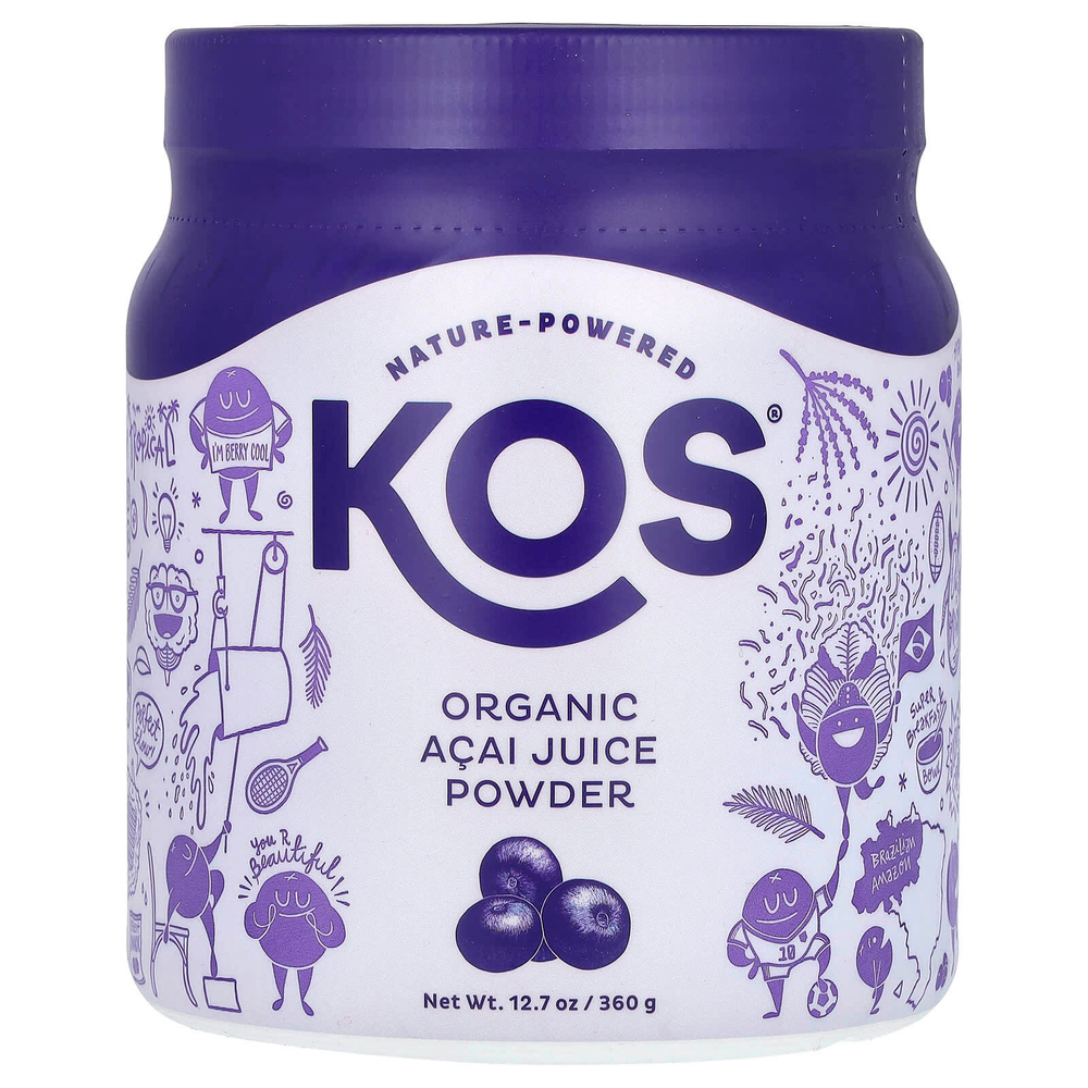 KOS, Органический порошок сока асаи, 360 г (12,7 унции)