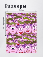 Оксфорд с принтом 3 метра №3 240 D