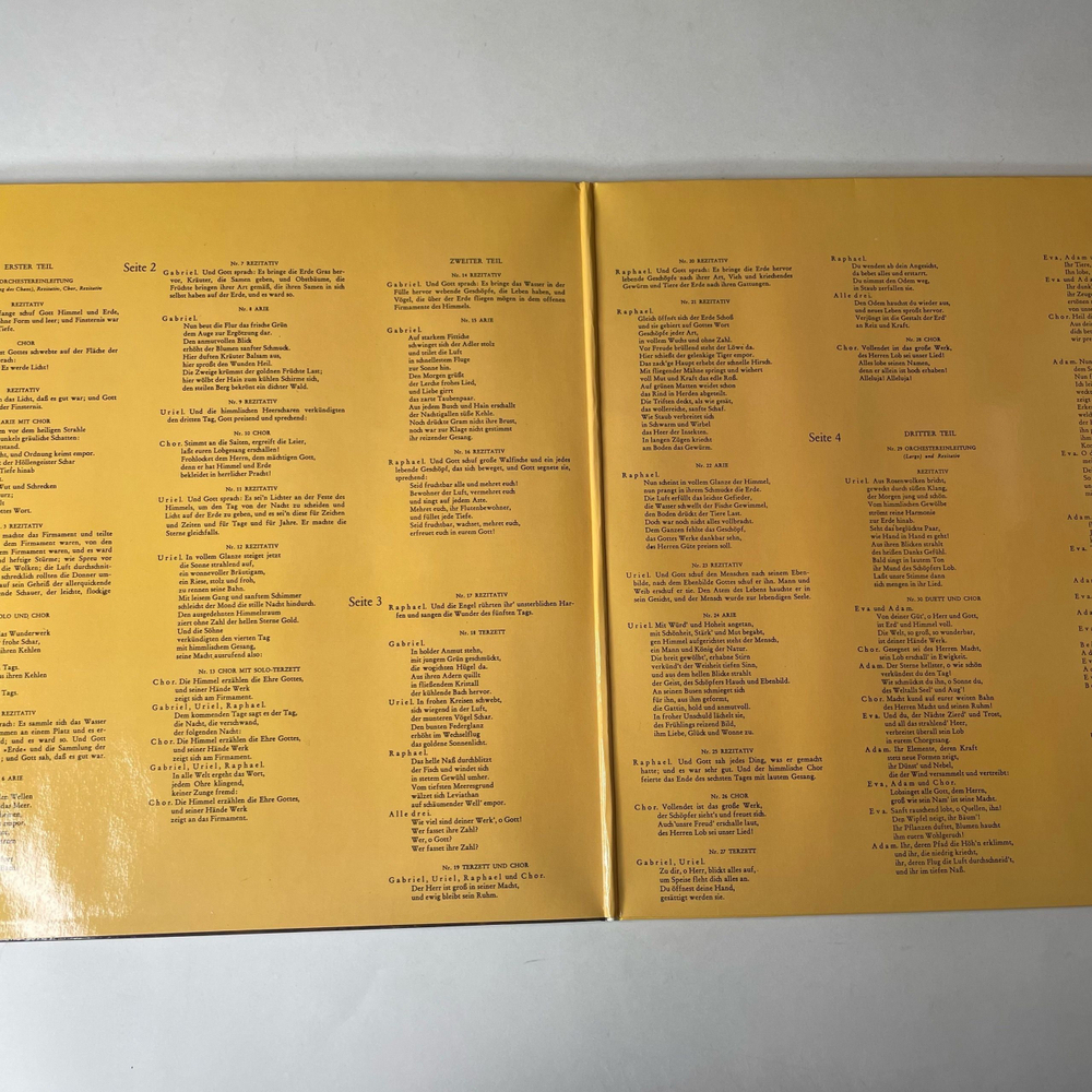 Винтажная виниловая пластинка LP Joseph Haydn Гайдн, Die Schopfung (The Creation) Сотворение Мира Оратория (Германия 1976)