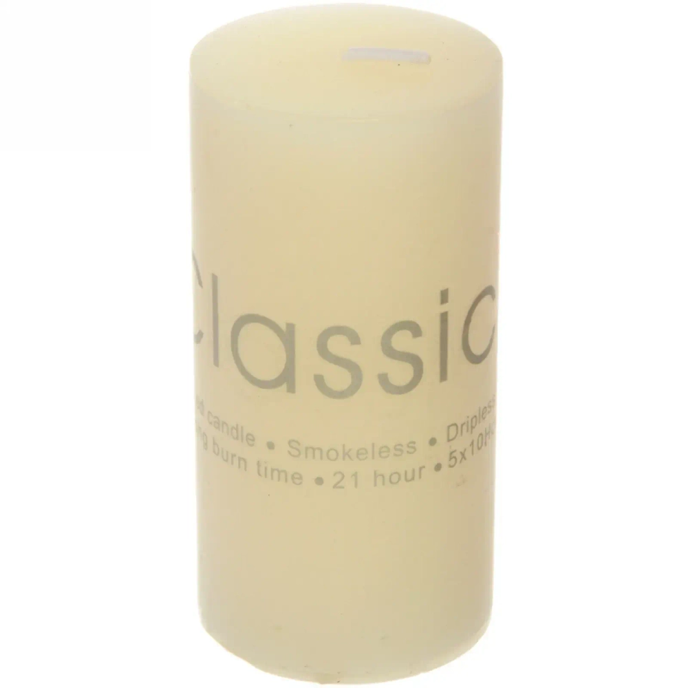 Свеча «Classic» 5*10см цвет белый ZD-003