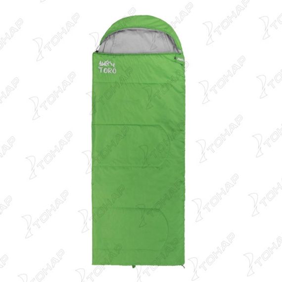 Спальный мешок TORO Wide 200L (220х90, левый стратекс, салатовый) (T-HS-SB-TW-200L) Helios