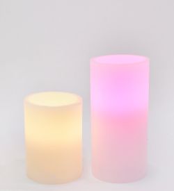 Bright LED-07 Набор светодиодных свечей (2шт.) с дистанционным управлением, таймером, мультиколор