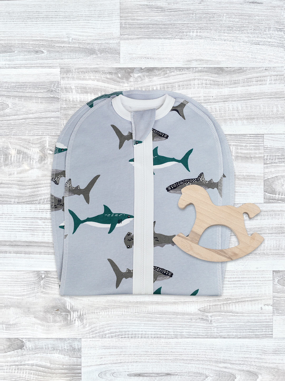 Пелёнка-кокон Mjölk Акулы, уценка