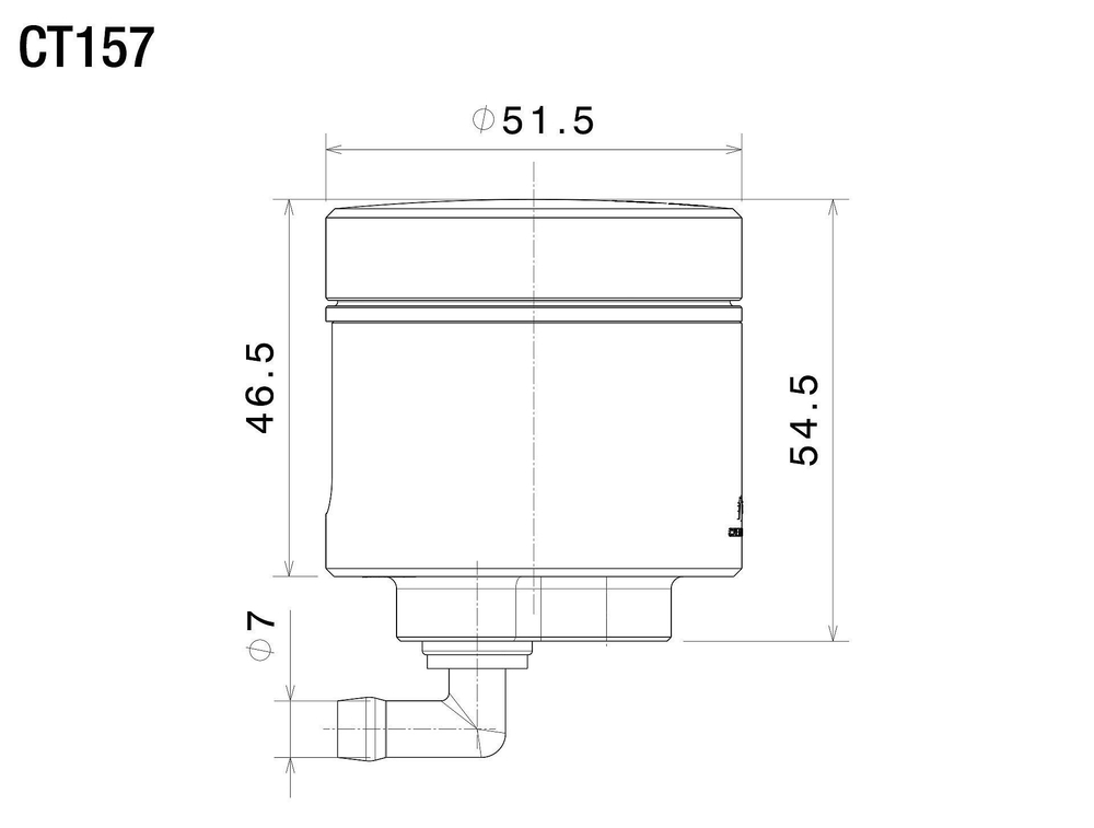 Rizoma Бачок тормозной жидкости Notch средний CT155