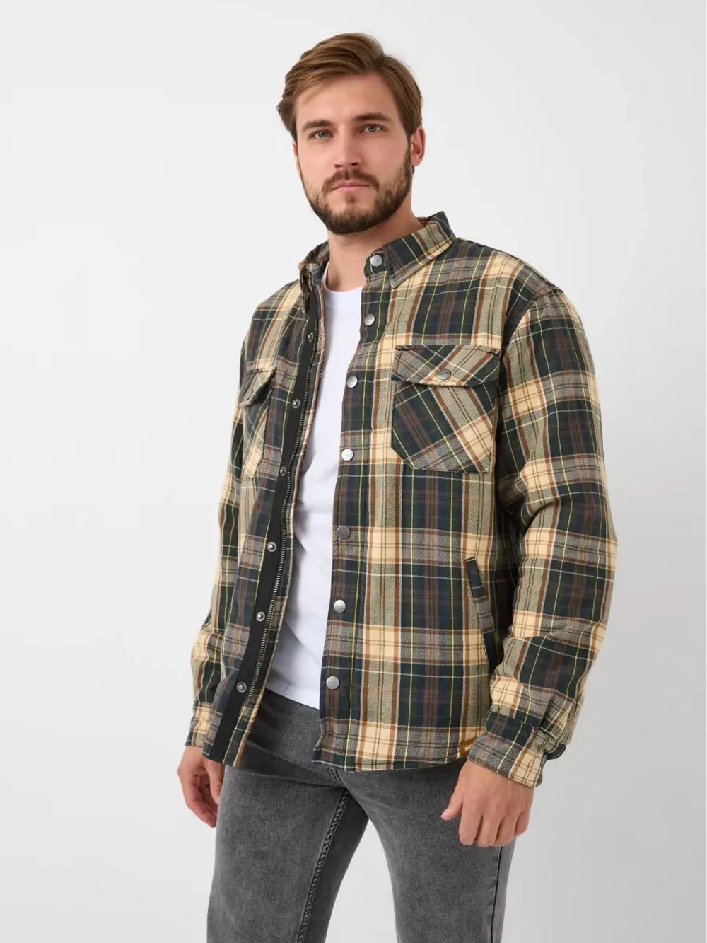 моторубашка MCP Rebel Full Kevlar Green/Brown