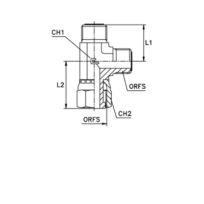 Соединение PLN ORFS 2 (обжатая гайка)