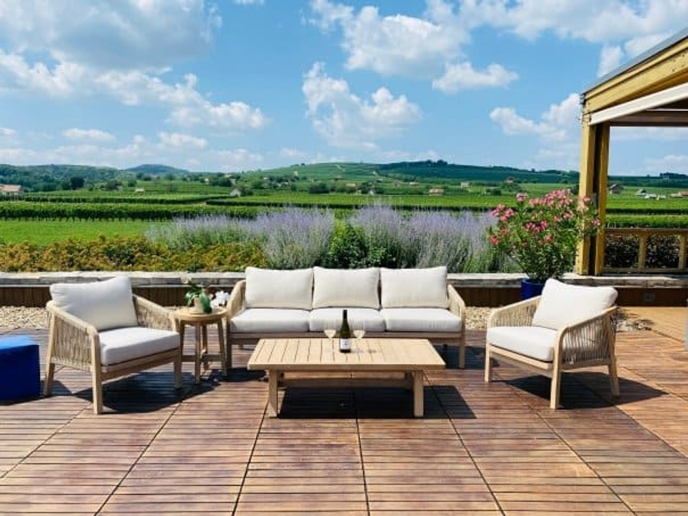 Столик деревянный кофейный Tagliamento Ravona, натуральный