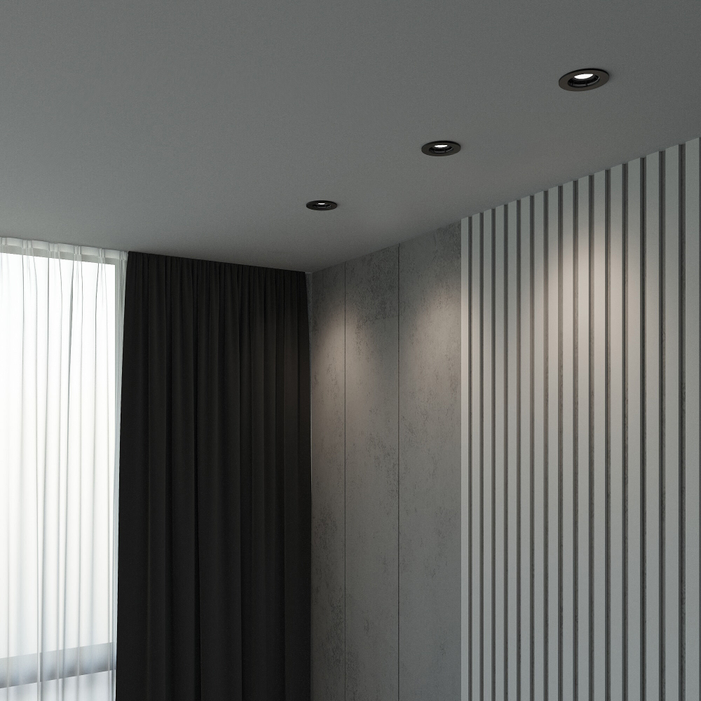 Встраиваемый светильник Elektrostandard Asimo 25009/01 черный