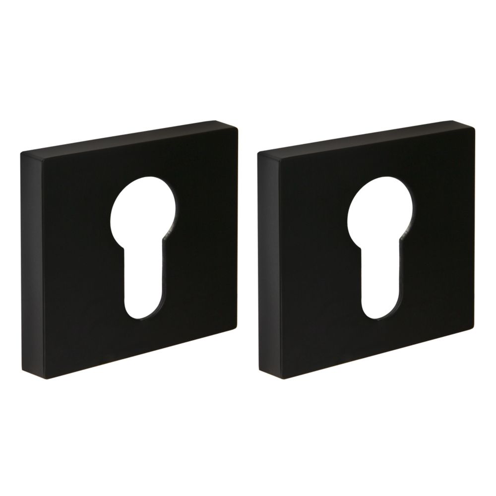 Накладка Fuaro (Фуаро) под цилиндр ET.K.DM51 (ET DM) BL-24 черный