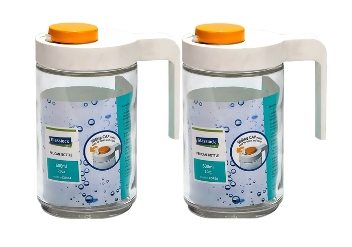 Набор стеклянных контейнеров Glasslock IP608S-2 (600ml x 2, для масла и соусов)