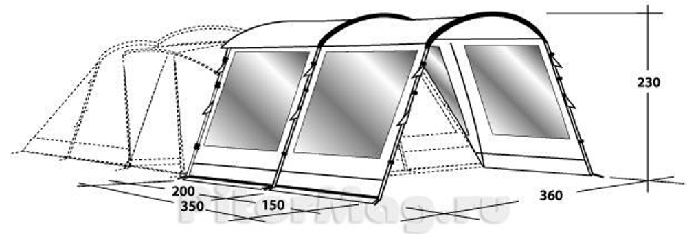 Outwell Maui Reef Front Extension [110263]