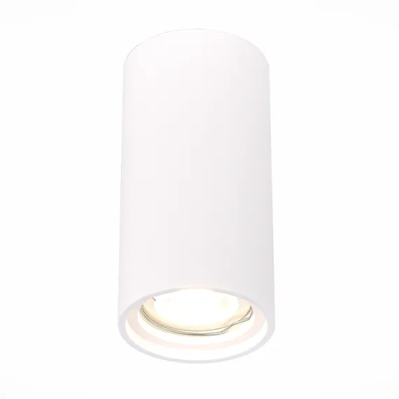 ST155.502.01 Светильник потолочный Белый GU10 1*50W IP20 D70xH140 180-240V Без ламп Накладные светильники