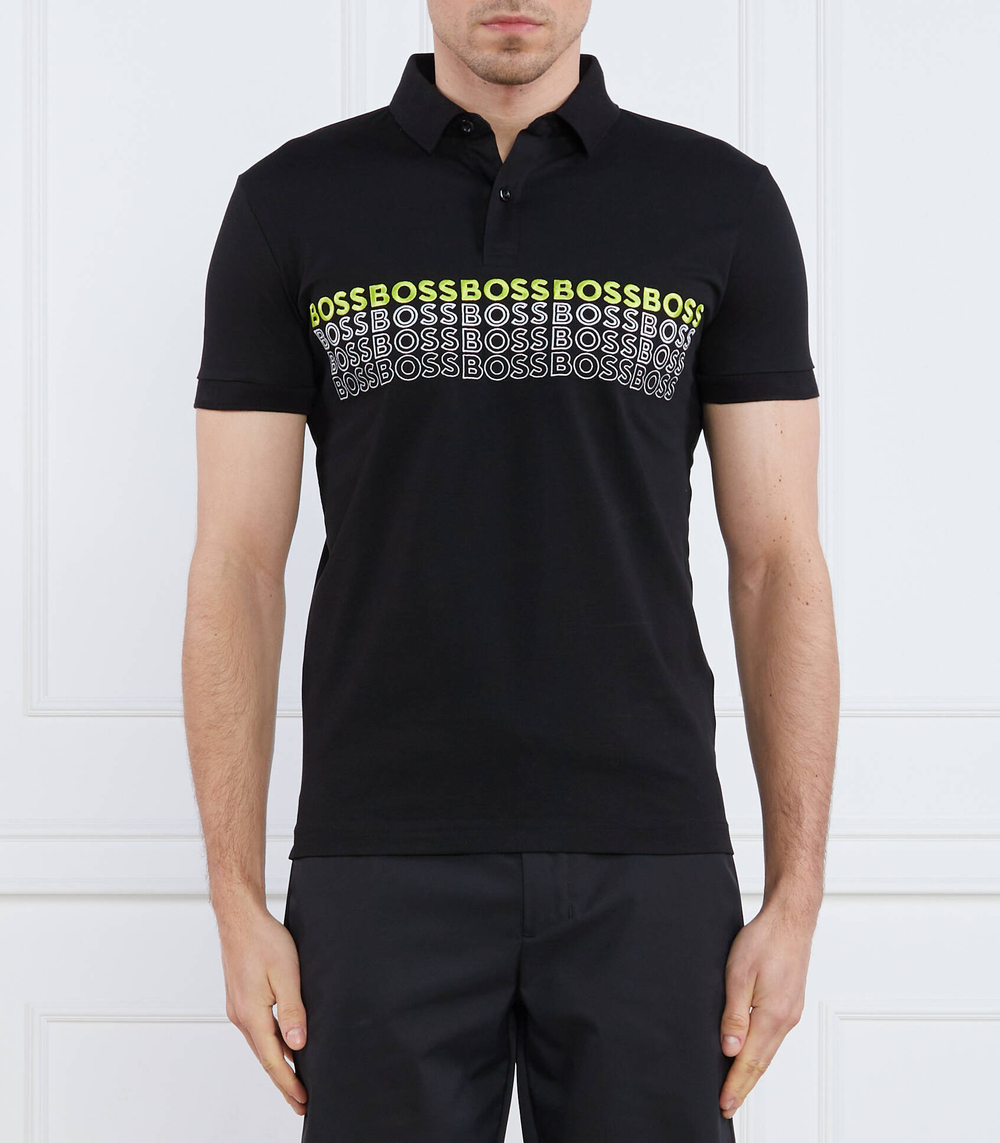 Поло Pavel BOSS GREEN - черный(50488311)