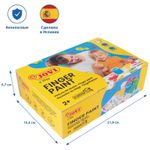 Краски пальчиковые JOVI (Испания), 6 цветов по 125 мл, на водной основе, в баночках, 560/S