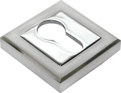 Накладка на евроцилиндр RAP KH-S никель белый/хром