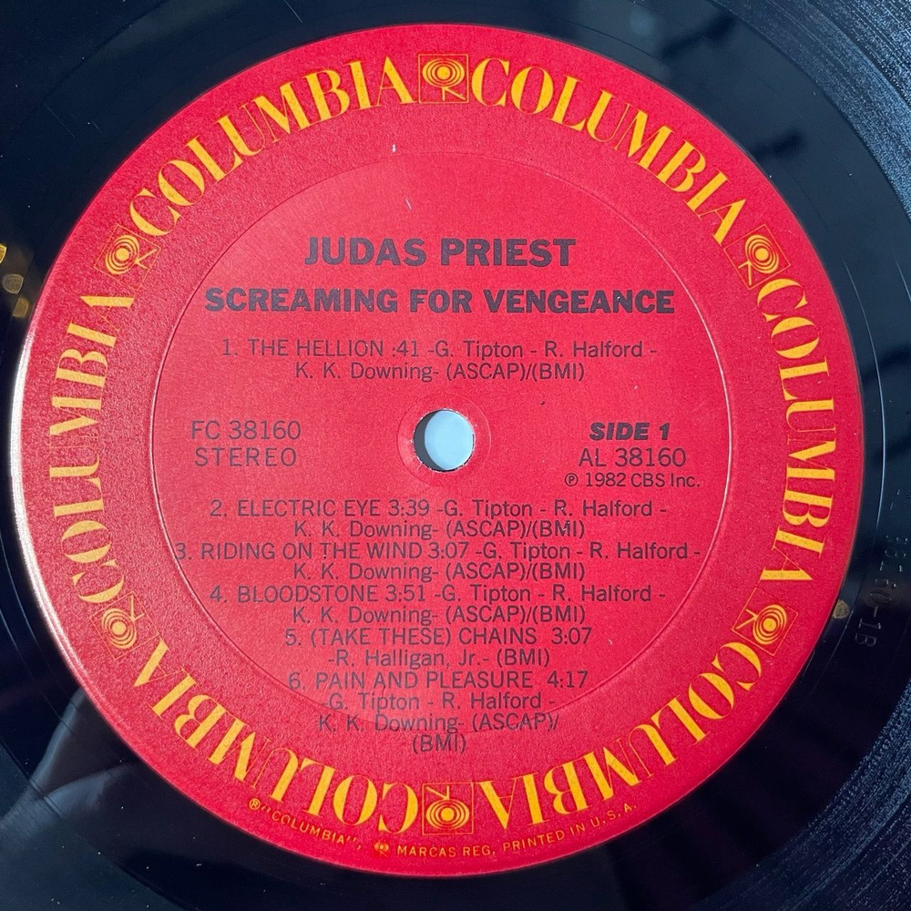 Винтажная виниловая пластинка LP Judas Priest Screaming For Vengeance (USA 1982)